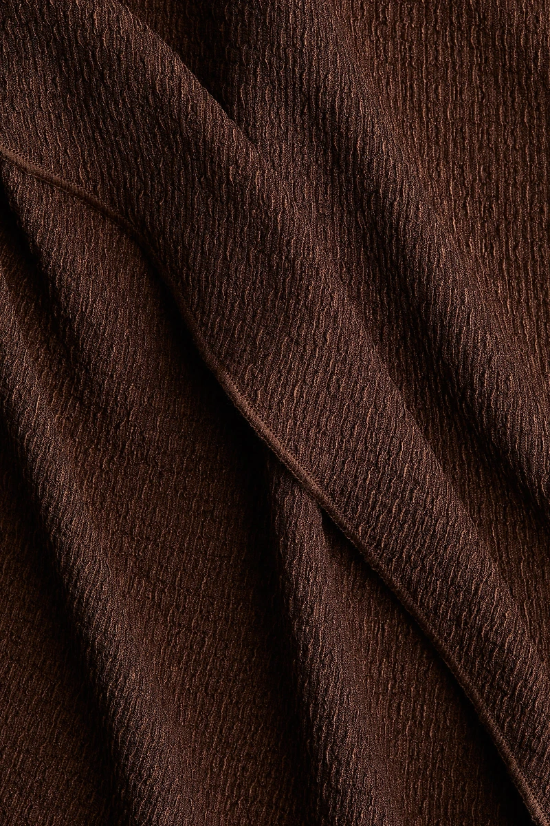 Bead-Detail Ruched Dress