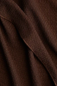 Bead-Detail Ruched Dress