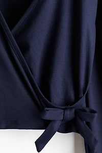 Wrap-Front Sports Top with SoftMove™