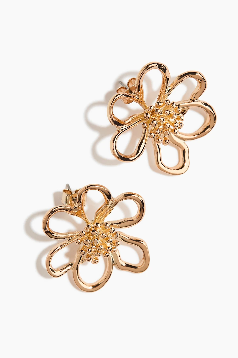 Flower-Shaped Earrings