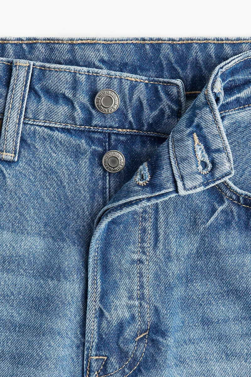 High-Waist Denim Shorts