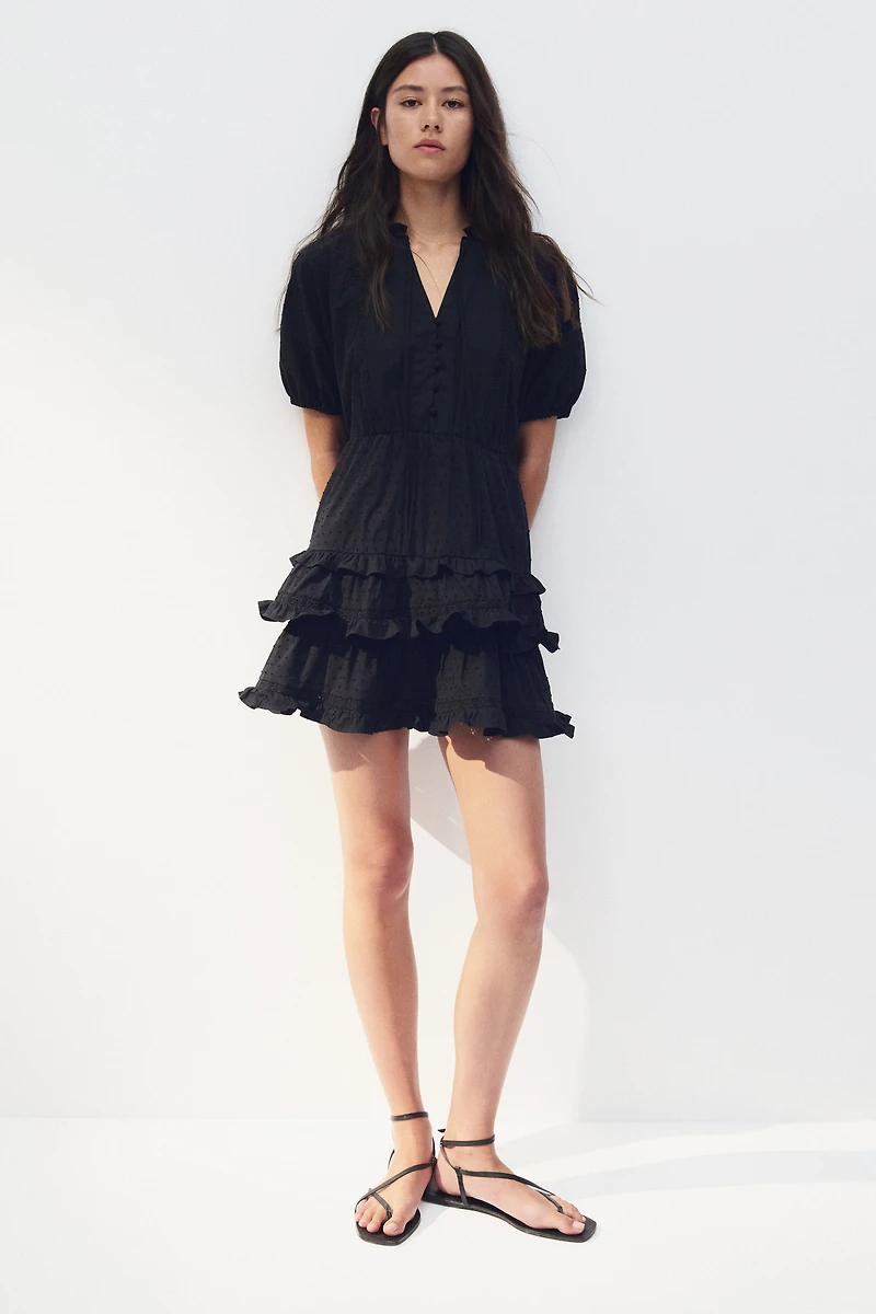 Cotton Plumeti Dress