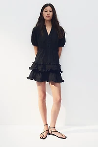 Cotton Plumeti Dress