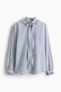 Ruffle-Trimmed Blouse