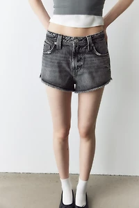 Frayed Denim Shorts