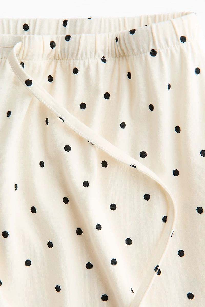 Cotton-Blend Pajama Pants