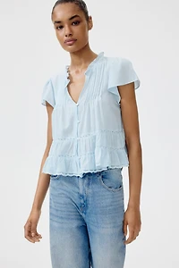 Puff-Sleeved Blouse