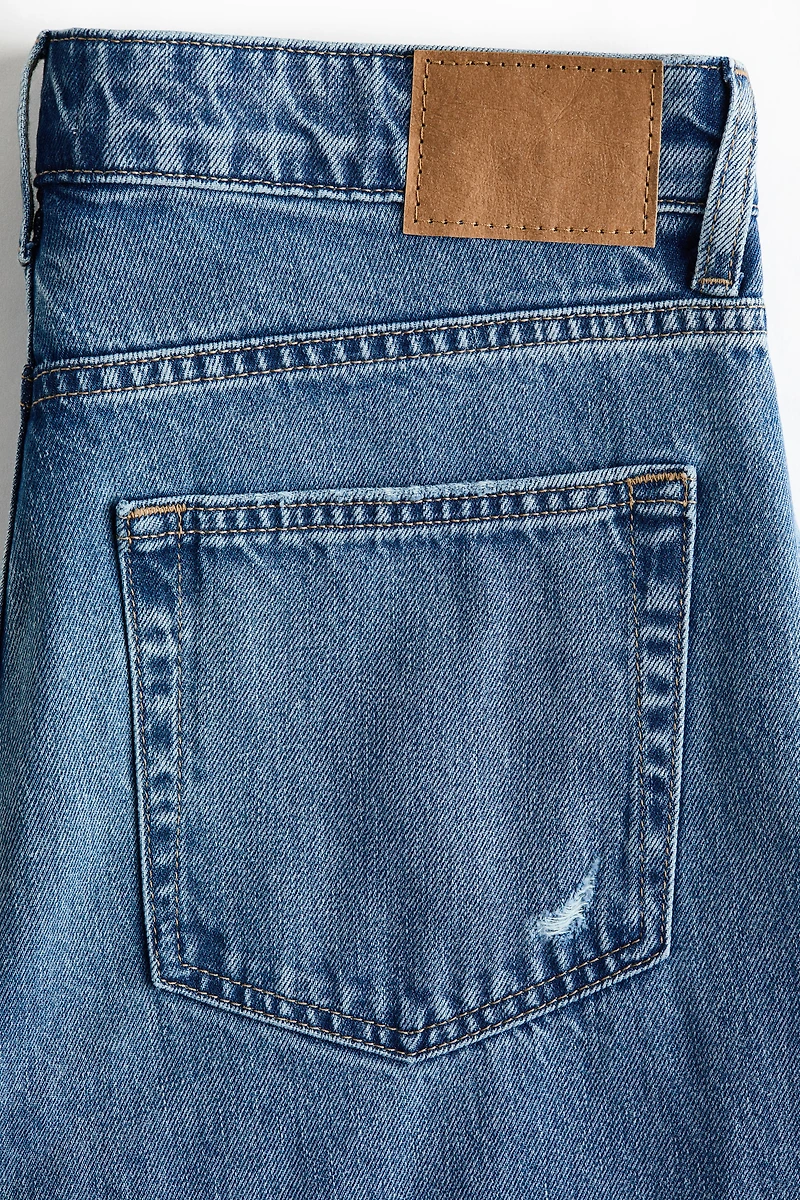 Barrel Regular Waist Ankle Jeans