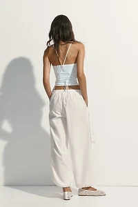 Pantalon en coton avec jambes ballon
