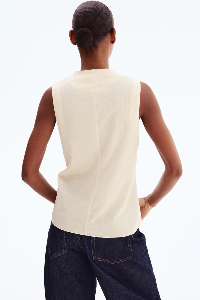 Crinkled Jersey Vest