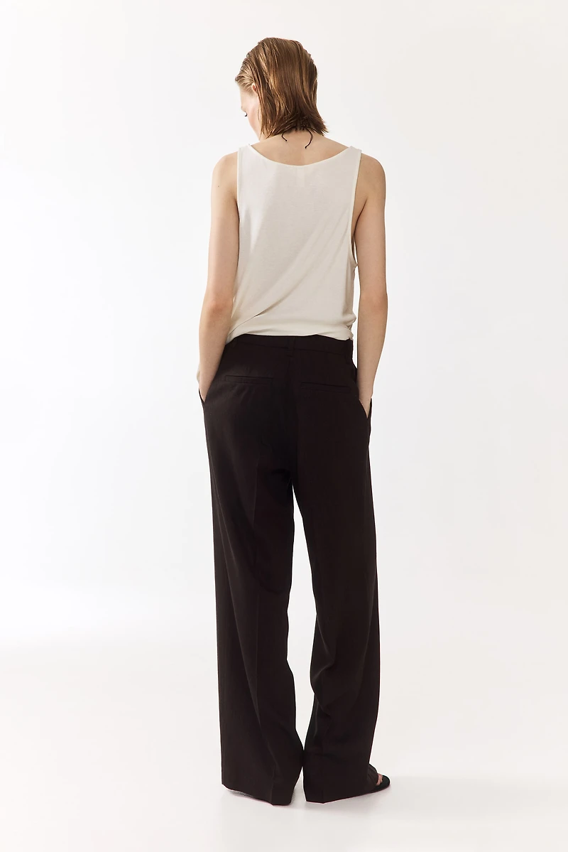 Pantalon sur mesure en lin mélangé