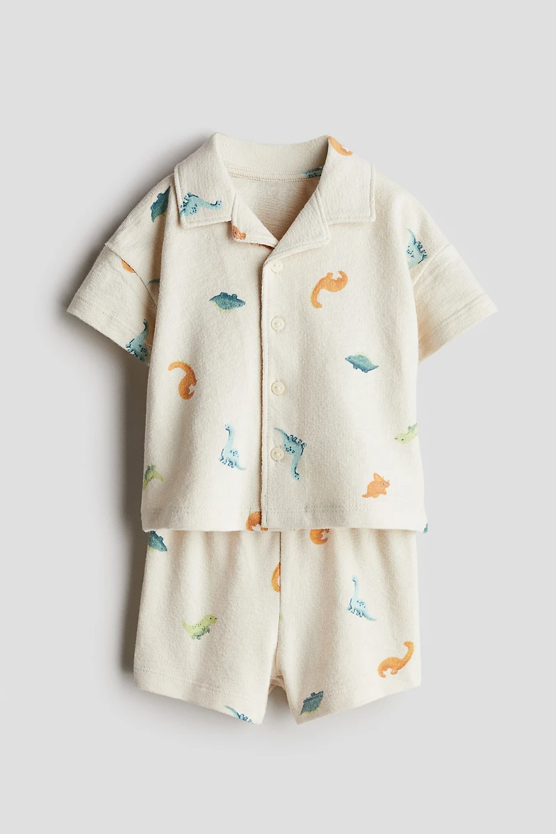 Ensemble 2 pièces en éponge avec chemise et short