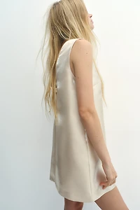 Bow-Detail Sleeveless Dress