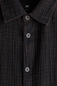 Regular-Fit Cotton Muslin Shirt