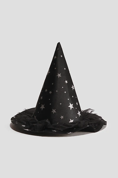 Witch Hat with Glittery Design