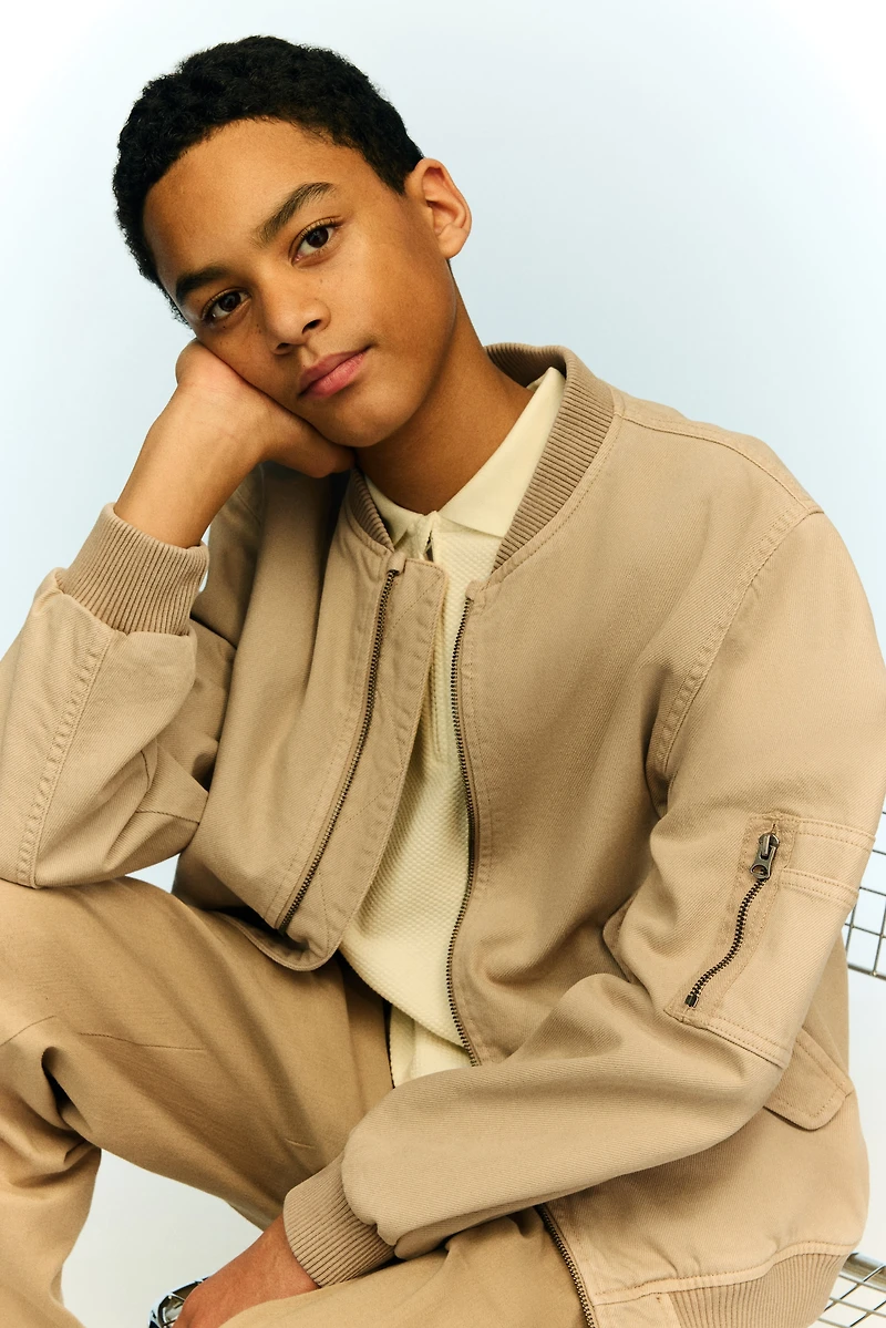 Twill Bomber Jacket