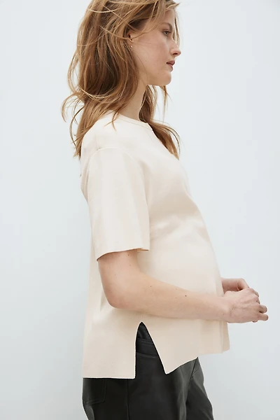 MAMA Fine-Knit T-Shirt