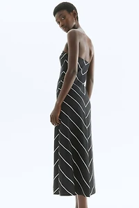Robe bandeau en lin mélangé