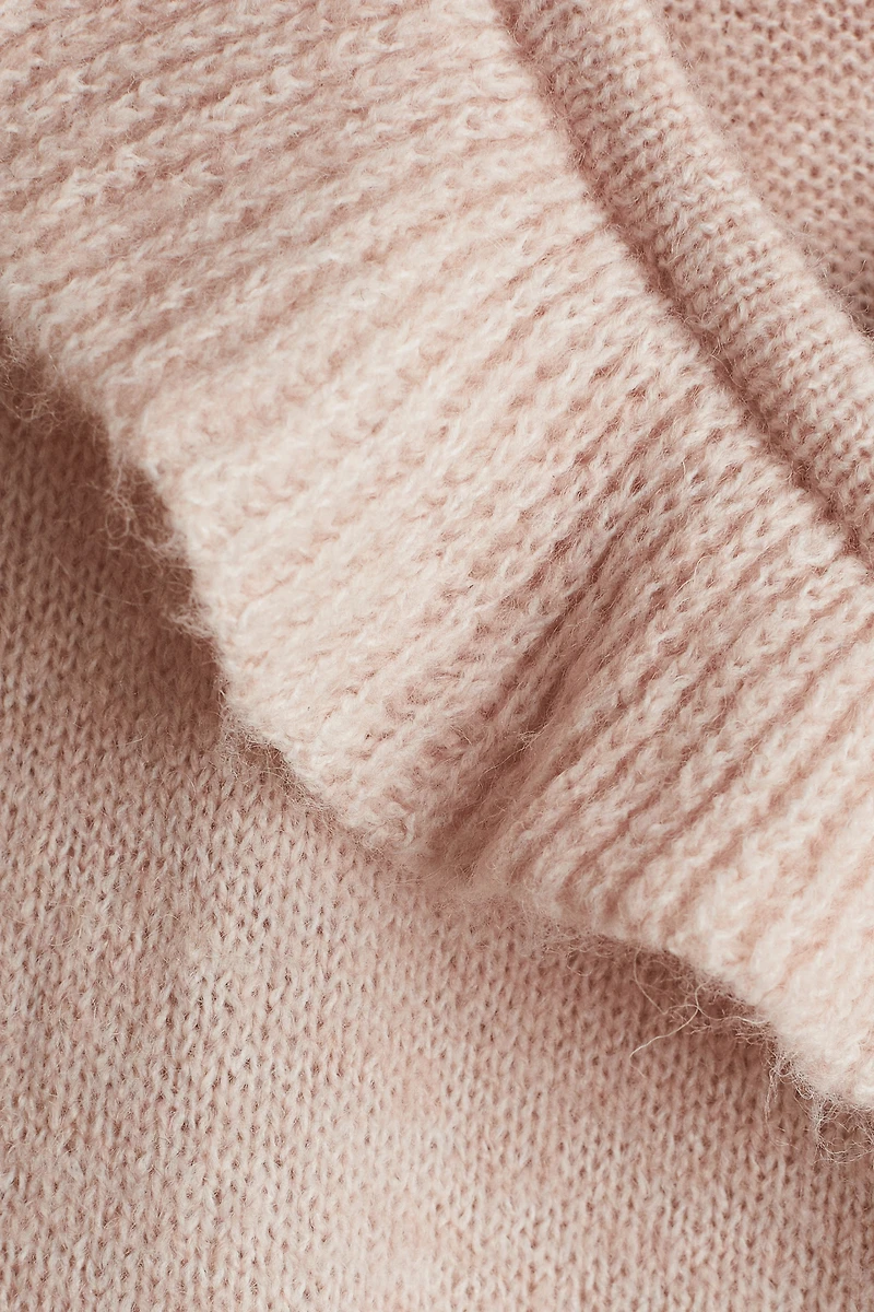 Ruffle-Trimmed Wrapover Cardigan