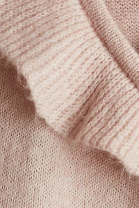 Ruffle-Trimmed Wrapover Cardigan