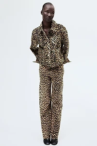 Veste en sergé à motif
