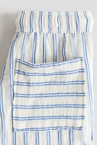 Pantalon à cordon en mousseline