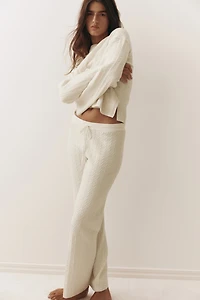 Cable-Knit Pants