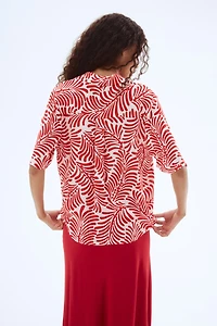 Chemise en viscose froissée