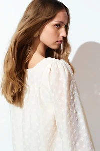 Sheer Plumeti Dress