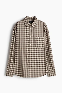 Chemise ample en flanelle