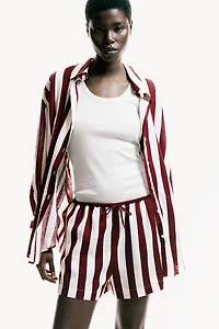 Oversized Linen-Blend Shirt