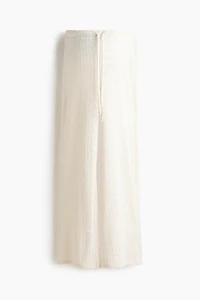 MAMA Pointelle-Knit Drawstring Pants