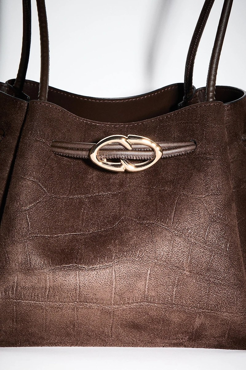 Shoulder Bag with Drawstring