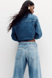 Jean jambes larges taille très haute