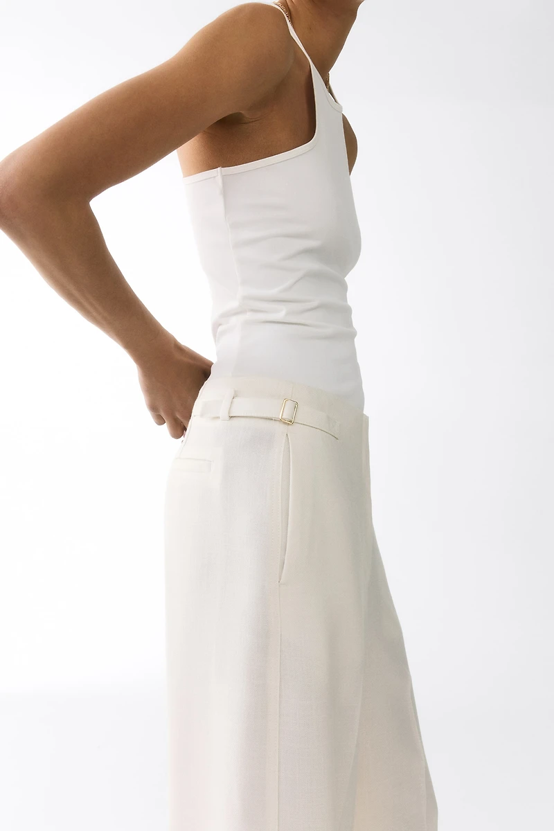 Pantalon sur mesure à jambes larges