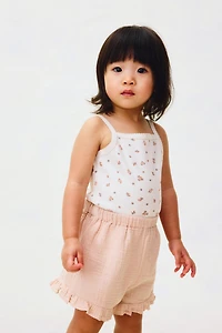 Short en mousseline de coton