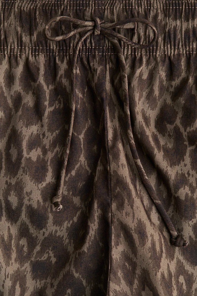 Cotton Shorts with Drawstring