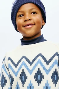 Jacquard-Knit Sweater