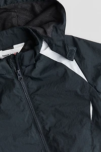 Print-Motif Nylon Windbreaker