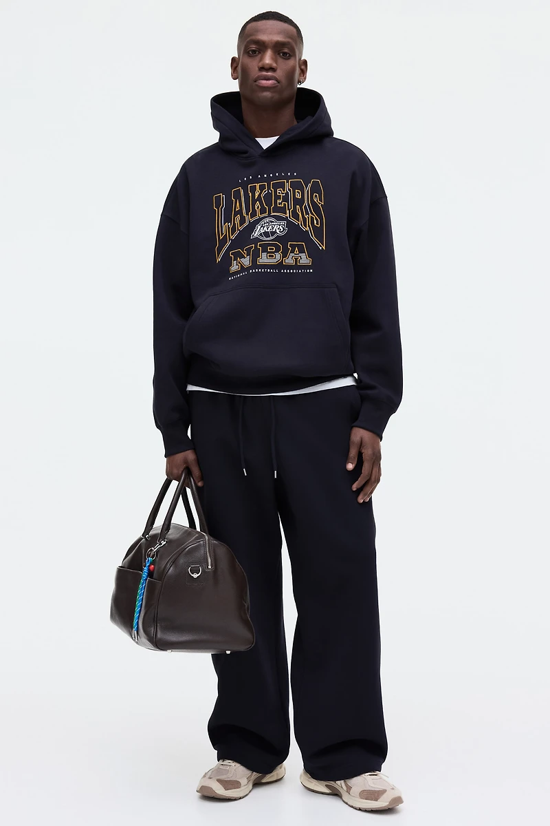 Oversized Fit Printed Hoodie