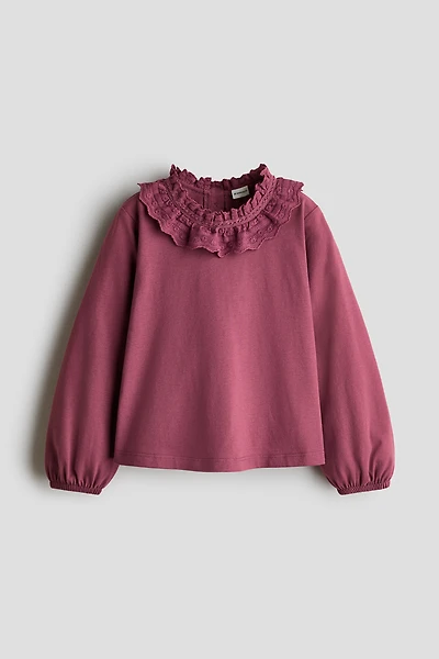 Cotton Blouse with Collar