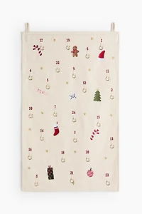 Embroidered Hanging Advent Calendar