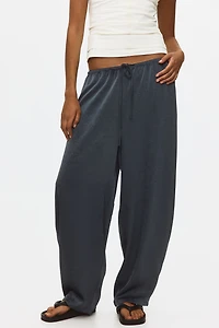 Crinkled Satin Pants