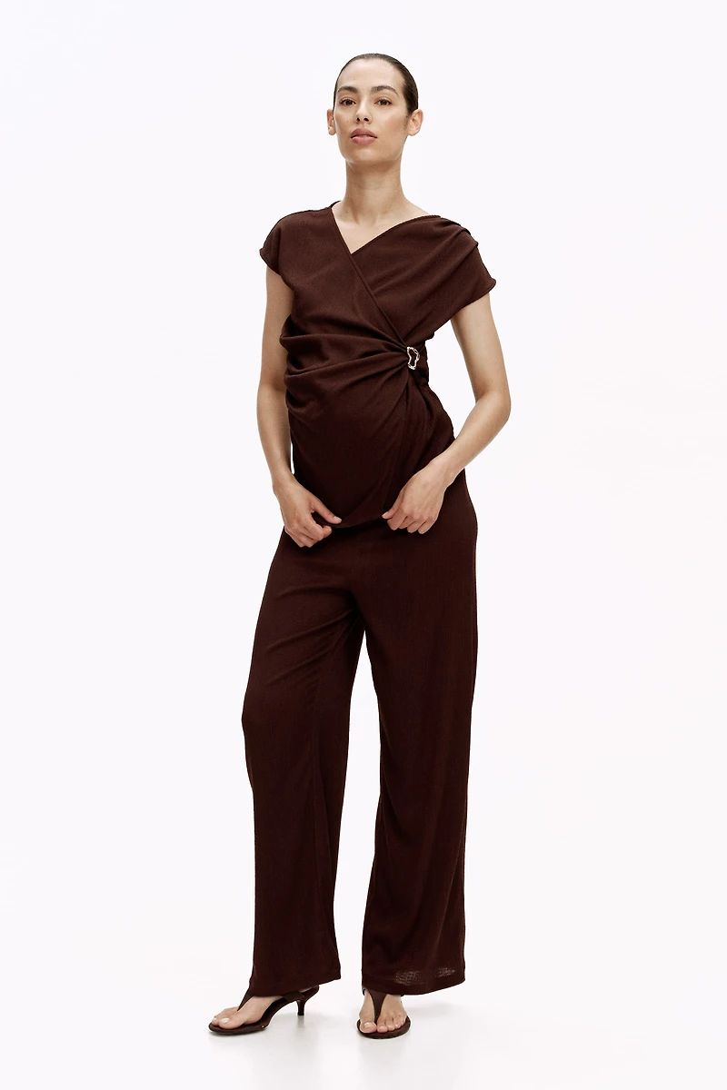 MAMA 2-Piece Crinkled Jersey Set