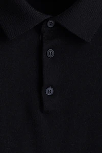 Regular-Fit Merino Wool Polo Shirt