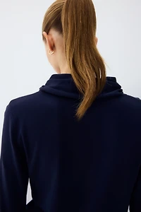 Sweater with Scarf Collar