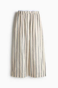 Double-Waistband Pull-On Pants