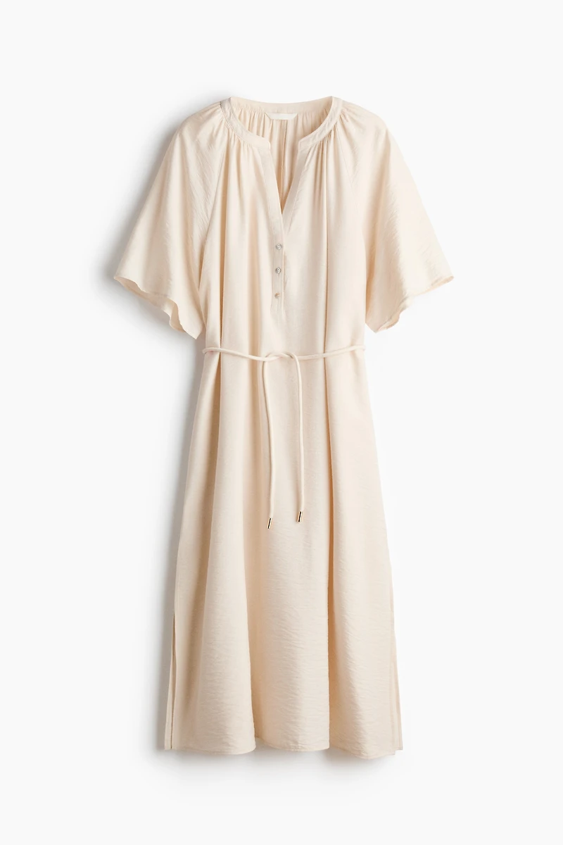 Robe tunique avec liens à nouer