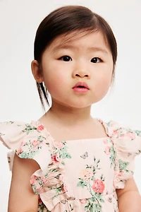 Empire-line cotton dress