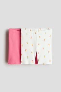 2-Pack Ribbed Bike Shorts